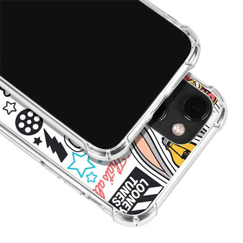 Looney Tunes Bugs Bunny Patches iPhone 14 Plus Clear Case
