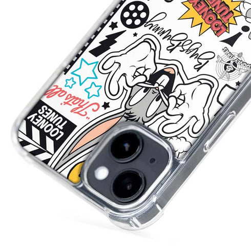 Looney Tunes Bugs Bunny Patches iPhone 14 Plus MagSafe Case
