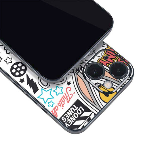 Looney Tunes Bugs Bunny Patches iPhone 15 Plus Skin
