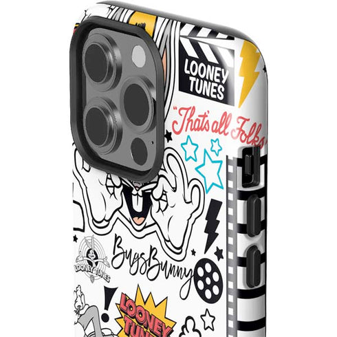 Looney Tunes Bugs Bunny Patches iPhone 14 Pro Impact Case