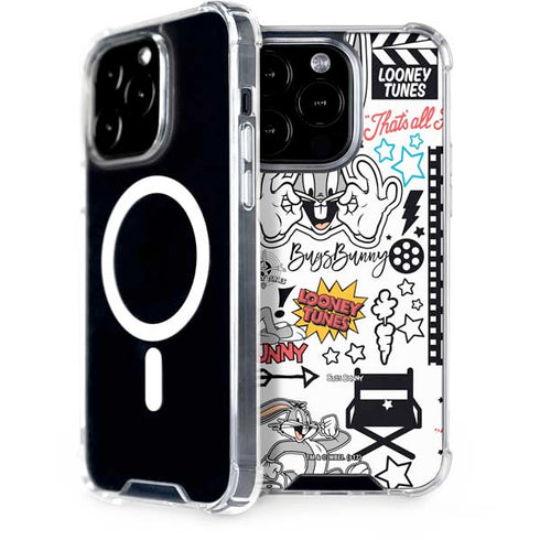 Looney Tunes Bugs Bunny Patches iPhone 14 Pro MagSafe Case