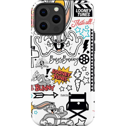 Looney Tunes Bugs Bunny Patches iPhone 15 Pro Max Impact Case