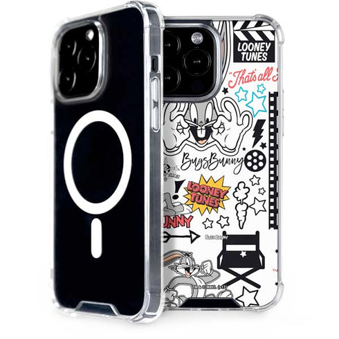 Looney Tunes Bugs Bunny Patches iPhone 15 Pro Max MagSafe Case