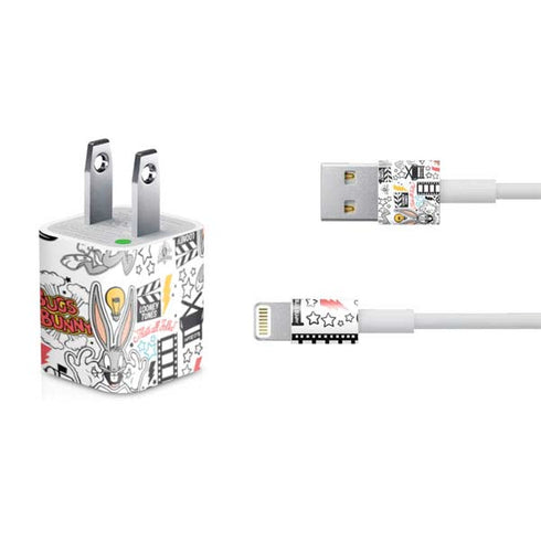 Looney Tunes Bugs Bunny Patches iPhone Charger (5W USB) Skin
