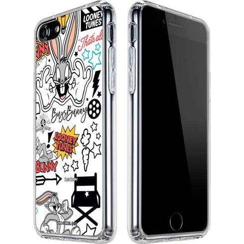 Looney Tunes Bugs Bunny Patches iPhone SE (2nd & 3rd Gen) Clear Case