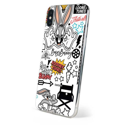 Looney Tunes Bugs Bunny Patches iPhone X Skin