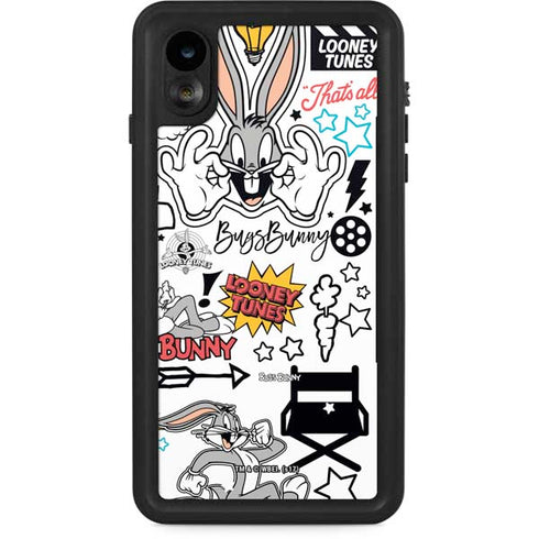 Looney Tunes Bugs Bunny Patches iPhone XR Waterproof Case