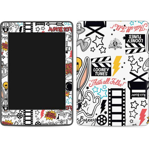 Looney Tunes Bugs Bunny Patches Amazon Kindle Skin