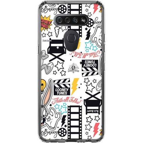 Looney Tunes Bugs Bunny Patches LG K51/Q51 Clear Case