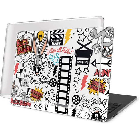 Looney Tunes Bugs Bunny Patches MacBook Pro 16in (2019-20) Case plus Skin