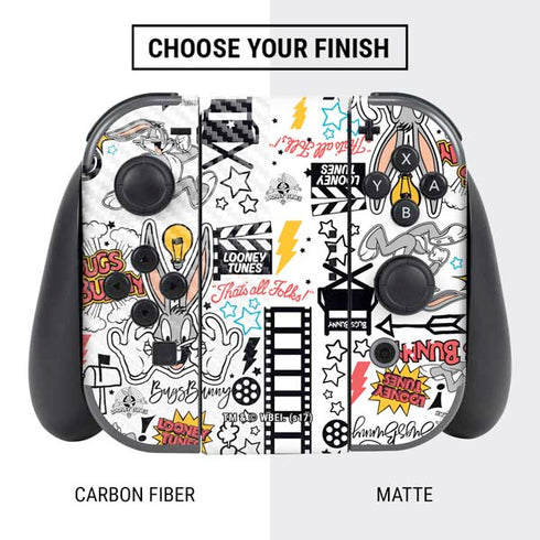 Looney Tunes Bugs Bunny Patches Nintendo Switch Bundle Skin
