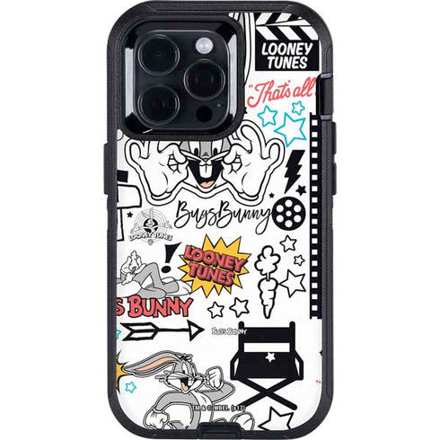 Looney Tunes Bugs Bunny Patches Otterbox Defender iPhone Skin
