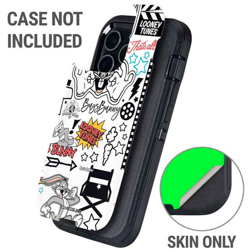 Looney Tunes Bugs Bunny Patches Otterbox Defender iPhone Skin
