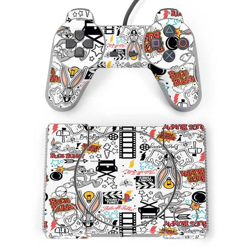 Looney Tunes Bugs Bunny Patches PlayStation Classic Bundle Skin