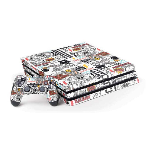 Looney Tunes Bugs Bunny Patches PS4 Pro Bundle Skin