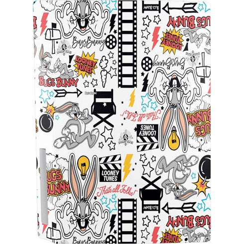 Looney Tunes Bugs Bunny Patches PS5 Console Skin