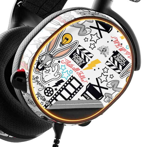 Looney Tunes Bugs Bunny Patches SteelSeries Arctis 5 Skin