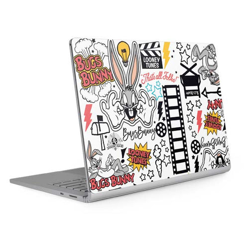 Looney Tunes Bugs Bunny Patches Surface Book 2 15in Skin