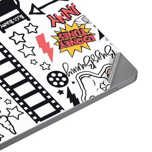 Looney Tunes Bugs Bunny Patches Universal Laptop 12in (9.8 x 6.8in) Skin