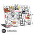Looney Tunes Bugs Bunny Patches Universal Laptop 16.6in (13.4 x 9.7in) Skin