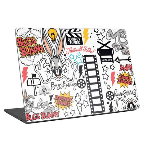 Looney Tunes Bugs Bunny Patches Universal Laptop 16in (13 x 9.4in) Skin