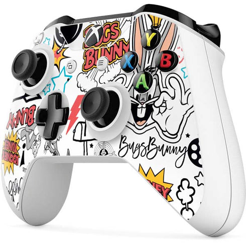 Looney Tunes Bugs Bunny Patches Xbox One S Controller Skin