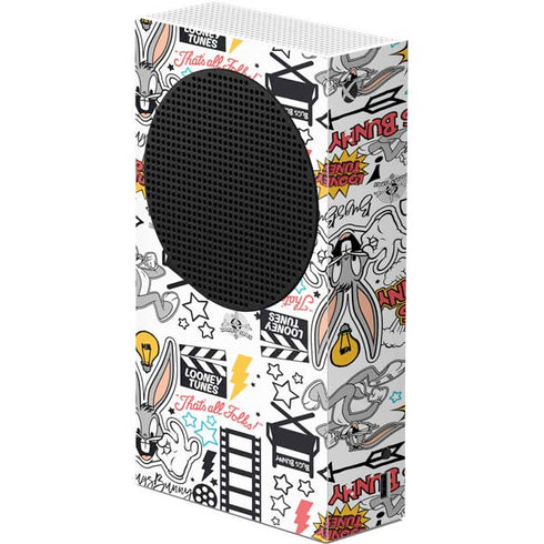 Looney Tunes Bugs Bunny Patches Xbox Series S Console Skin