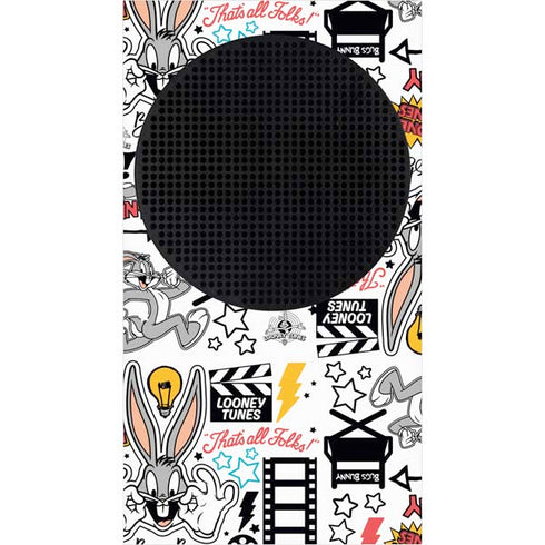 Looney Tunes Bugs Bunny Patches Xbox Series S Console Skin