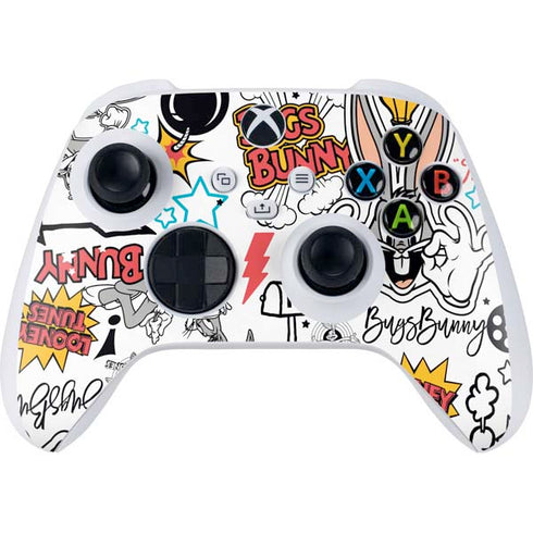 Looney Tunes Bugs Bunny Patches Xbox Series S Controller Skin