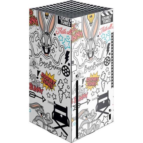 Looney Tunes Bugs Bunny Patches Xbox Series X Console Skin
