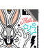 Looney Tunes Bugs Bunny Patches Xbox Series X Console Skin