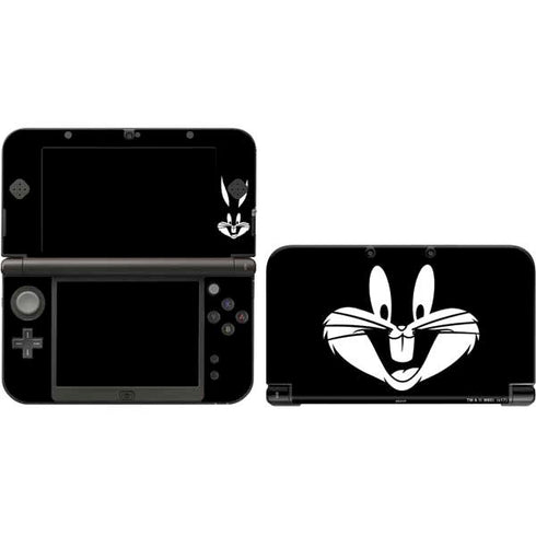Looney Tunes Bugs Bunny Plain Black and White 3DS XL 2015 Skin