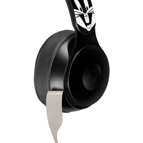 Looney Tunes Bugs Bunny Plain Black and White Beats Solo Pro Skin