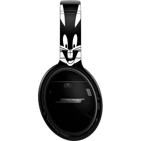 Looney Tunes Bugs Bunny Plain Black and White Bose QuietComfort 35 II Headphones Skin