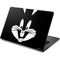 Looney Tunes Bugs Bunny Plain Black and White Dell Chromebook Skin