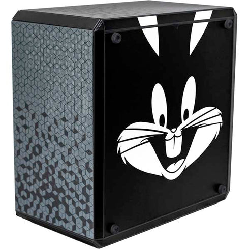 Looney Tunes Bugs Bunny Plain Black and White Cooler Master MasterBox Q300L Mini Tower Skin