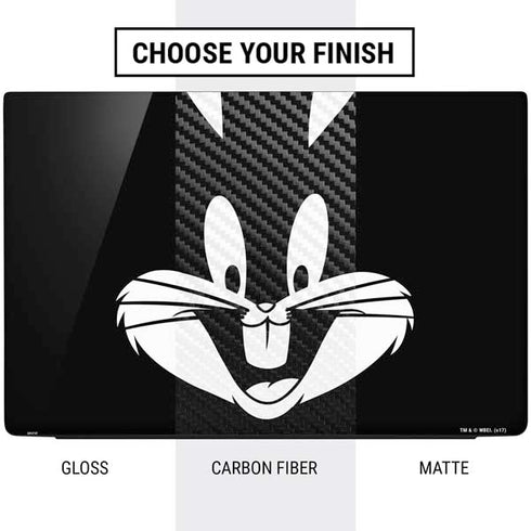 Looney Tunes Bugs Bunny Plain Black and White Dell Vostro Skin
