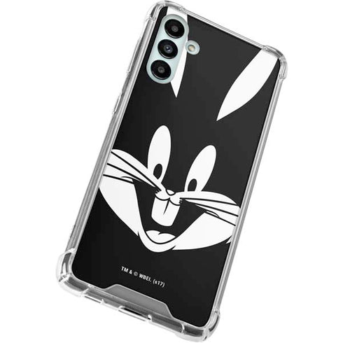 Looney Tunes Bugs Bunny Plain Black and White Galaxy A13 5G Clear Case