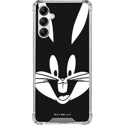 Looney Tunes Bugs Bunny Plain Black and White Galaxy A14 5G Clear Case