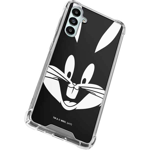 Looney Tunes Bugs Bunny Plain Black and White Galaxy A14 5G Clear Case