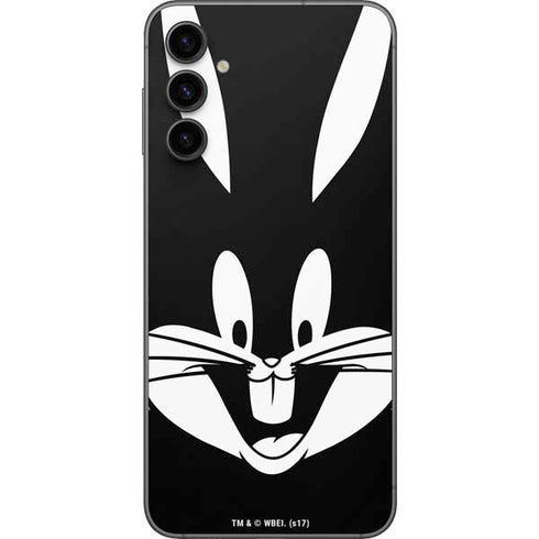 Looney Tunes Bugs Bunny Plain Black and White Galaxy A14 5G Skin