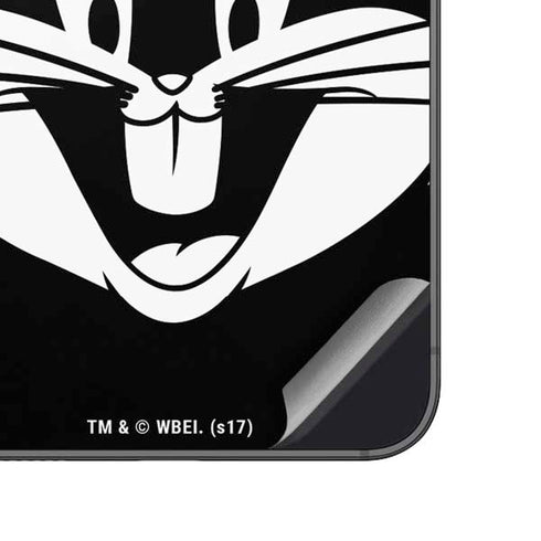 Looney Tunes Bugs Bunny Plain Black and White Galaxy A14 5G Skin