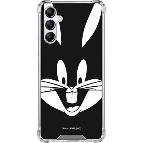 Looney Tunes Bugs Bunny Plain Black and White Galaxy A15 5G Clear Case