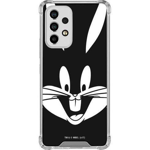 Looney Tunes Bugs Bunny Plain Black and White Galaxy A33 5G Clear Case