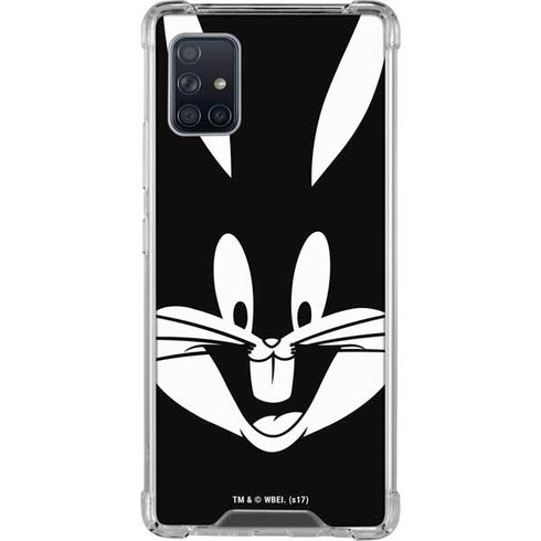 Looney Tunes Bugs Bunny Plain Black and White Galaxy A51 5G Clear Case