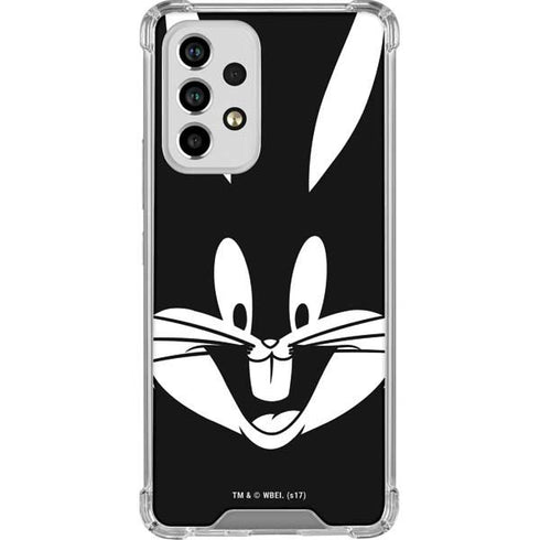 Looney Tunes Bugs Bunny Plain Black and White Galaxy A53 5G Clear Case
