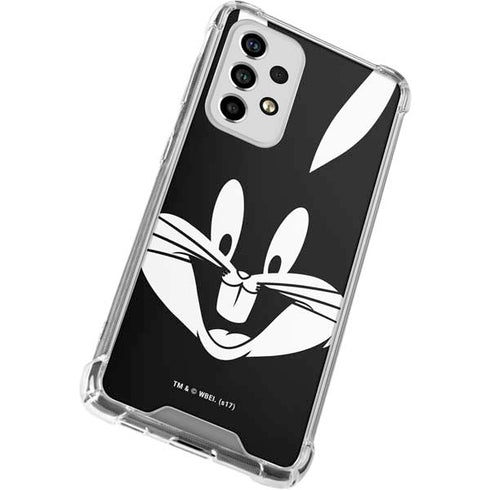 Looney Tunes Bugs Bunny Plain Black and White Galaxy A53 5G Clear Case