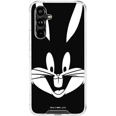 Looney Tunes Bugs Bunny Plain Black and White Galaxy A54 5G Clear Case