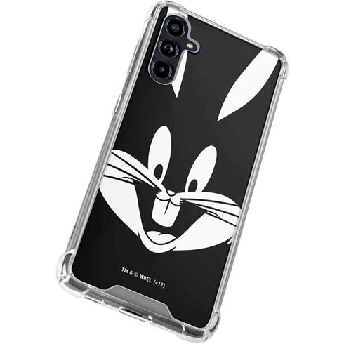 Looney Tunes Bugs Bunny Plain Black and White Galaxy A54 5G Clear Case