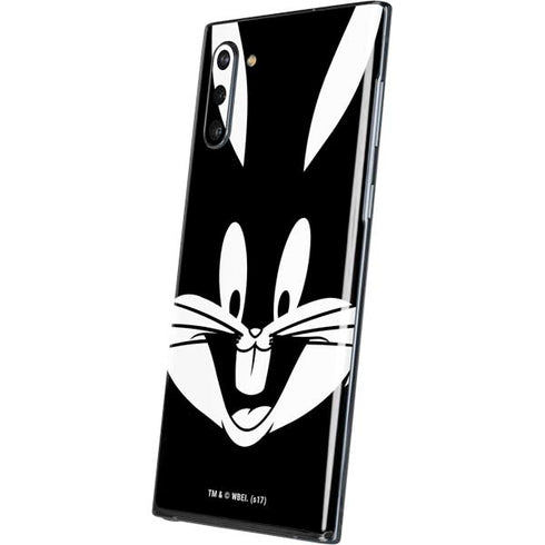 Looney Tunes Bugs Bunny Plain Black and White Galaxy Note 10 Skin